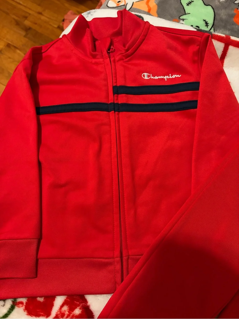 Champion Red Kids' Track Jacket and Joggers Set